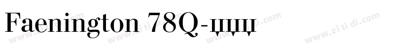 Faenington 78Q字体转换